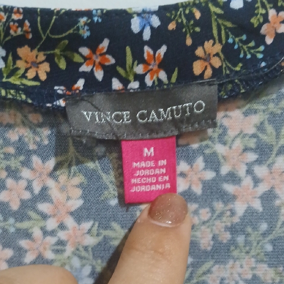 Floral V-Neck Women's Top - Picture 3 of 7